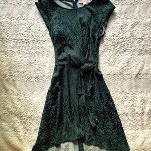 Elegant dark green dress
